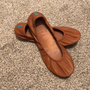 Tieks Brown Ballet Flats Sz 10